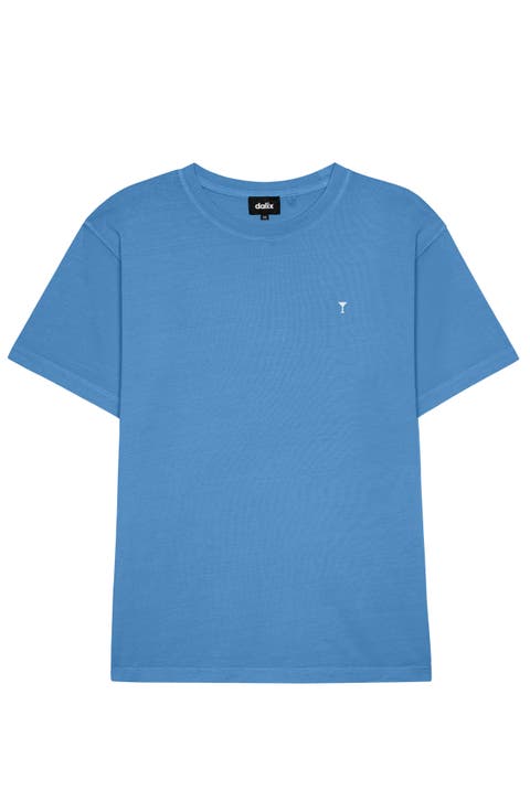 Mens Lil Martini Midweight Garment Dye Tee