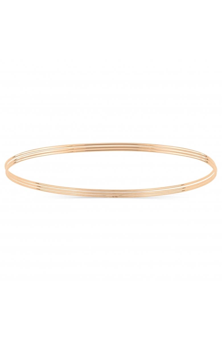ginette ny Circles Bangle 3 Pack, Main, color, Plain Gold