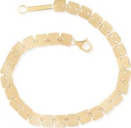 LANA 14K Gold Laser Square Chain Bracelet