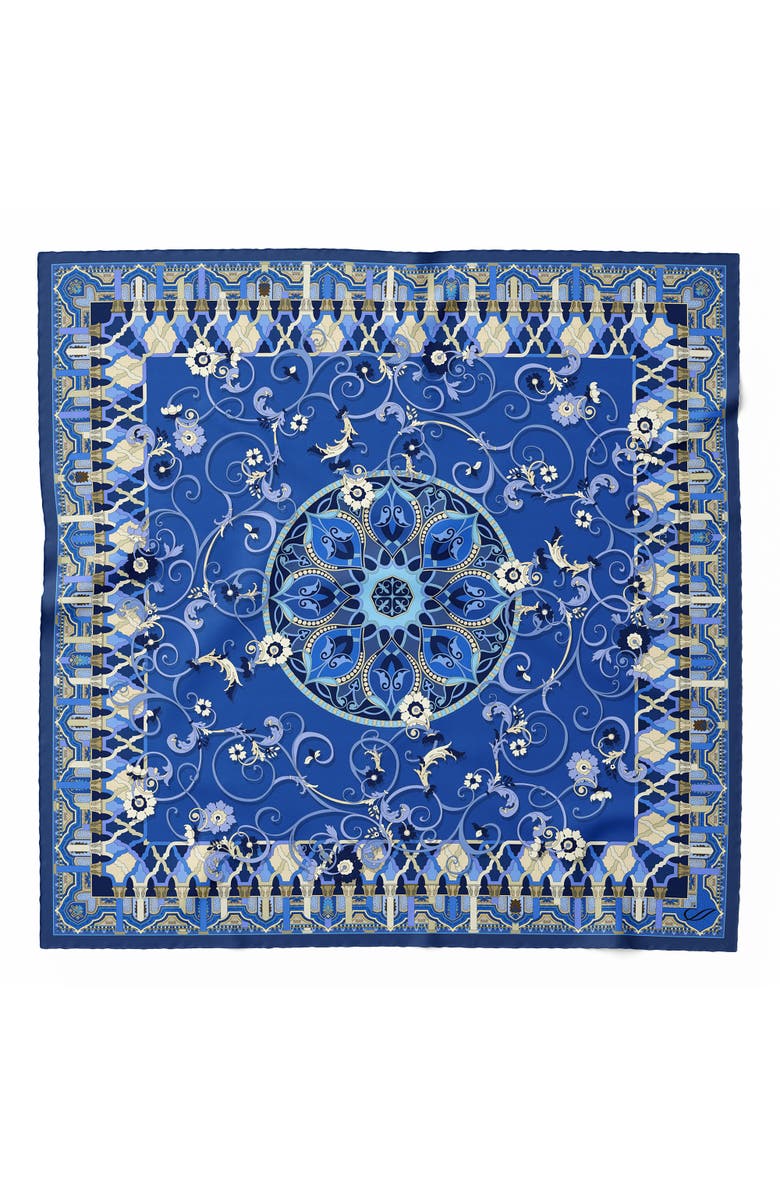 Elizabetta Natalia - Silk Scarf Shawl for Women, Alternate, color, Royal Blue