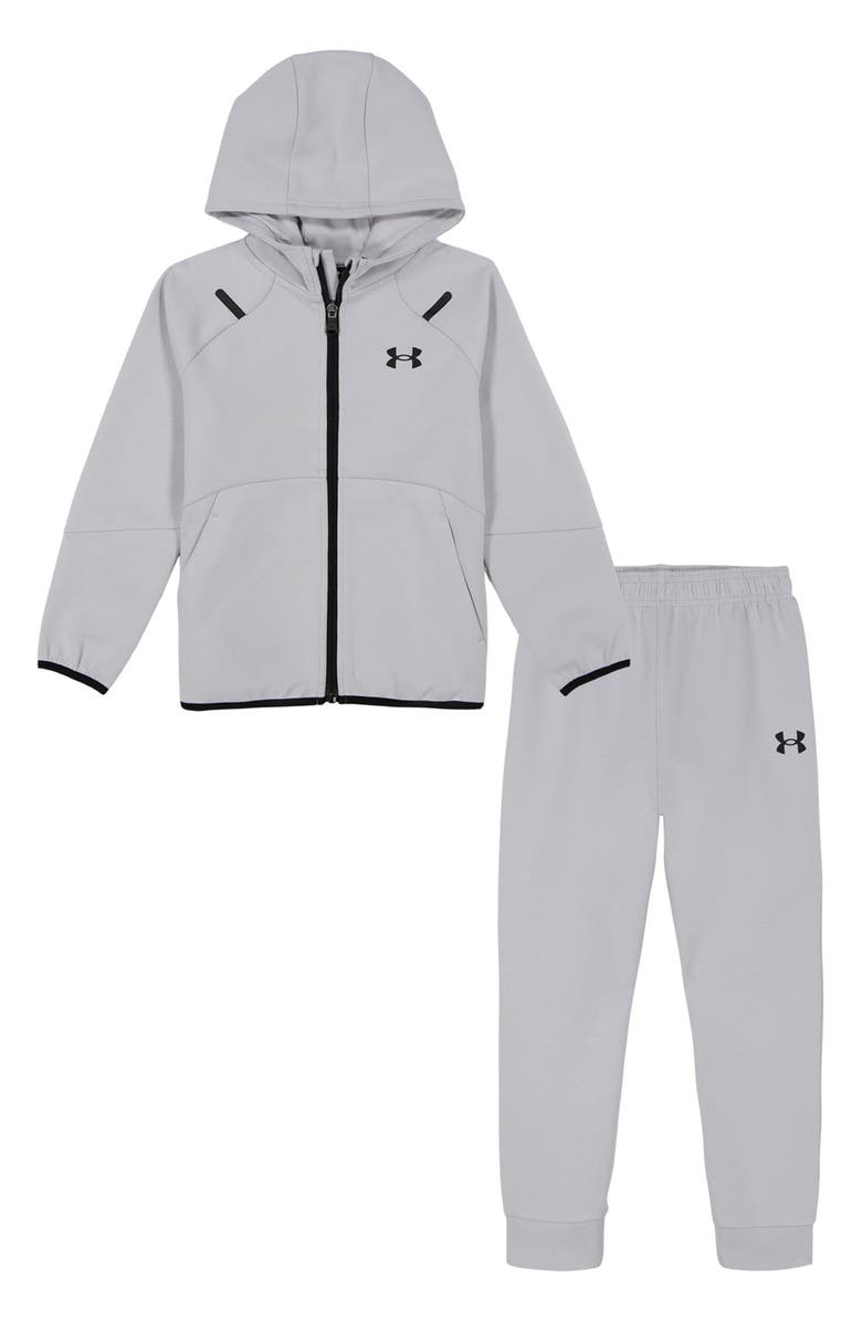 Under Armour Kids' UA Unstoppable Performance Zip Hoodie & Joggeers Set, Alternate, color, 