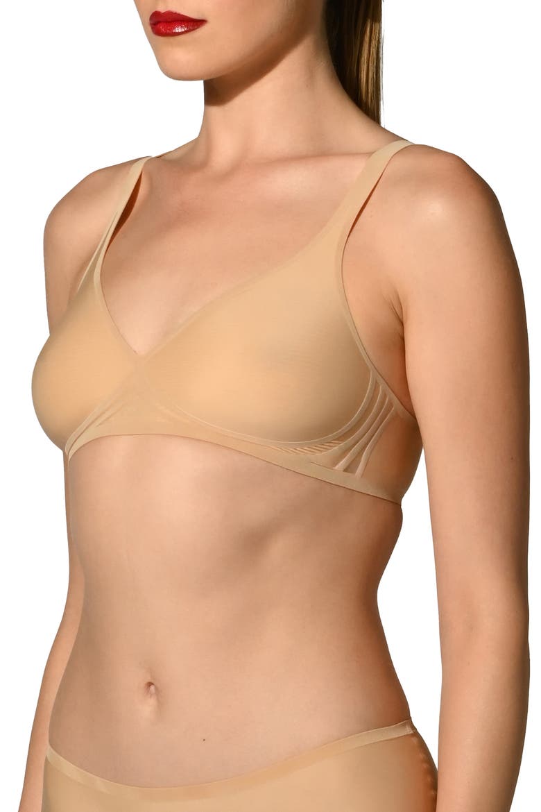 3W Wireless Bra, Alternate, color, CLAY