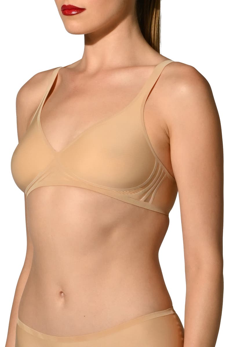 Wolford 3W Wireless Bra, Alternate, color, Clay