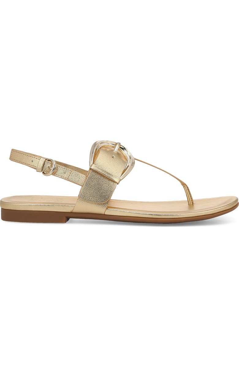 Naturalizer Taylor Slingback Flip Flop, Alternate, color, Dark Gold