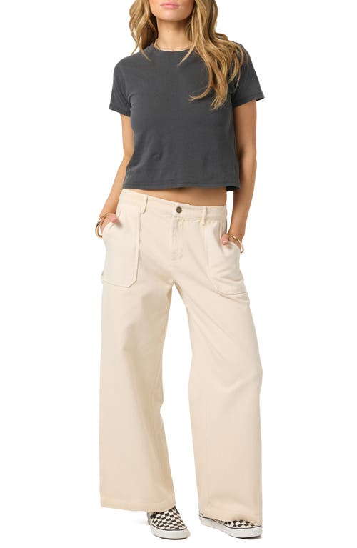 O'neill Chandler Wide Leg Carpenter Pants In Neutral