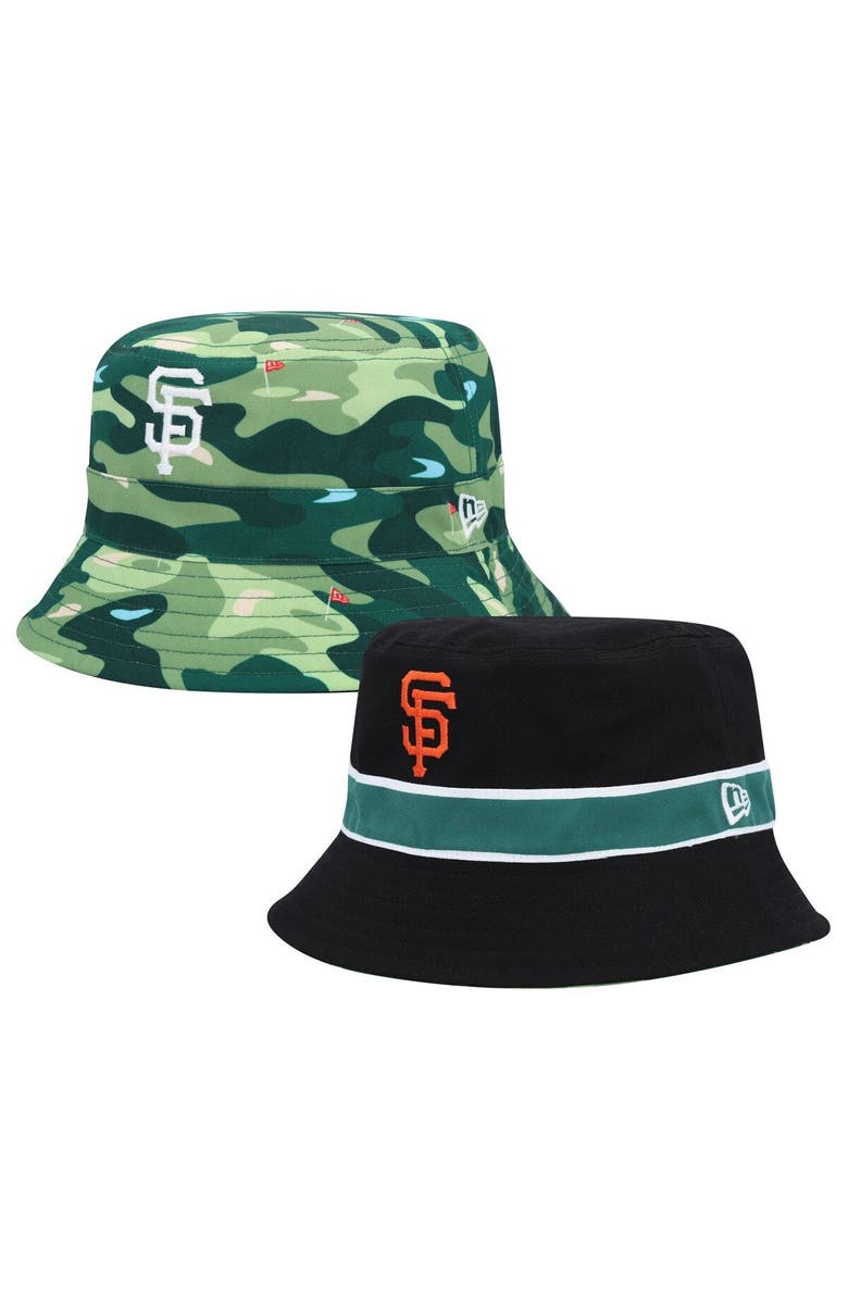 New Era Men's New Era Black San Francisco Giants Reverse Bucket Hat, Main, color,