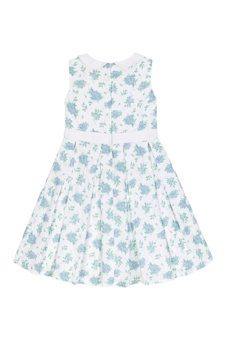 Girls' Linen Tea Dress, Toddler, Alternate, color, Coastal Cottage Floral