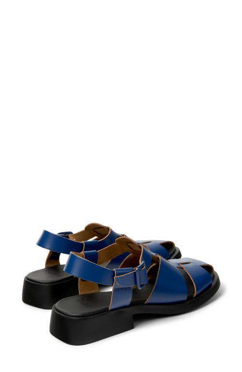 Camper Dana Buckled Leather Sandals In Blue
