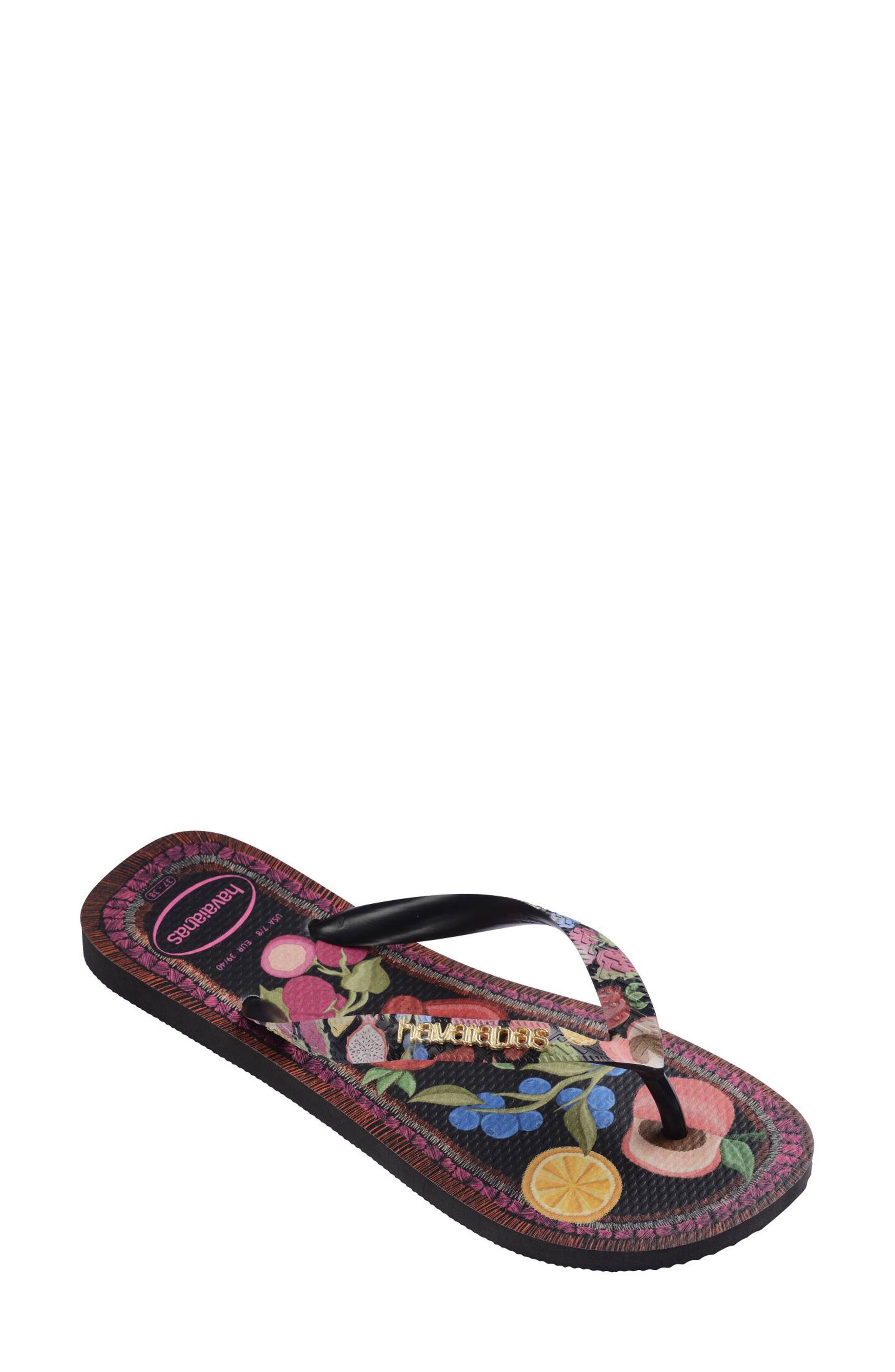 Havaianas Top Tropicalia Vibes II Flip Flop, Main, color, Black