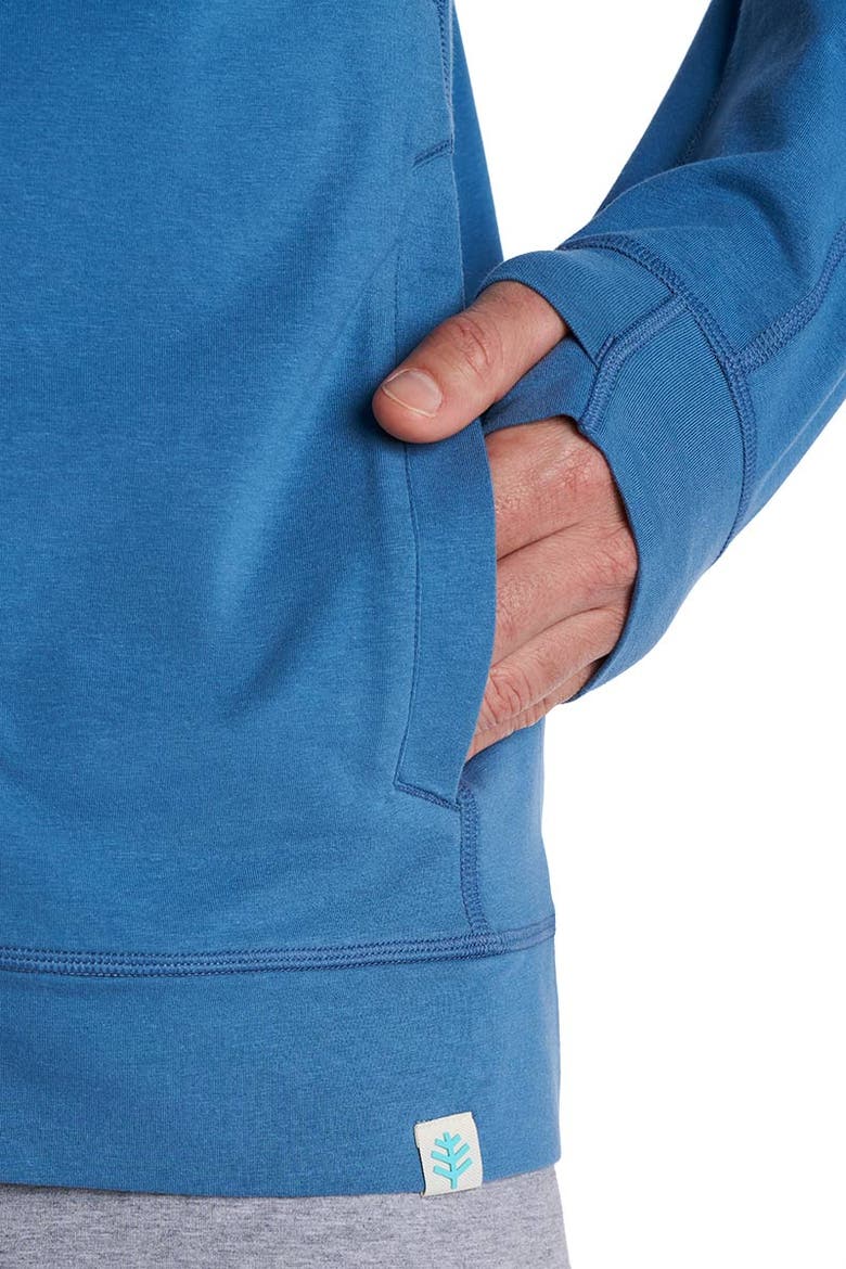 Men's LumaLeo Zip-Up Hoodie, UPF 50+ Sun Protection, Alternate, color, Blue Dusk