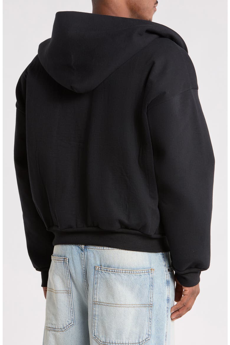 Stiff Lounge Zip-Up Hoodie, Alternate, color, BLACK