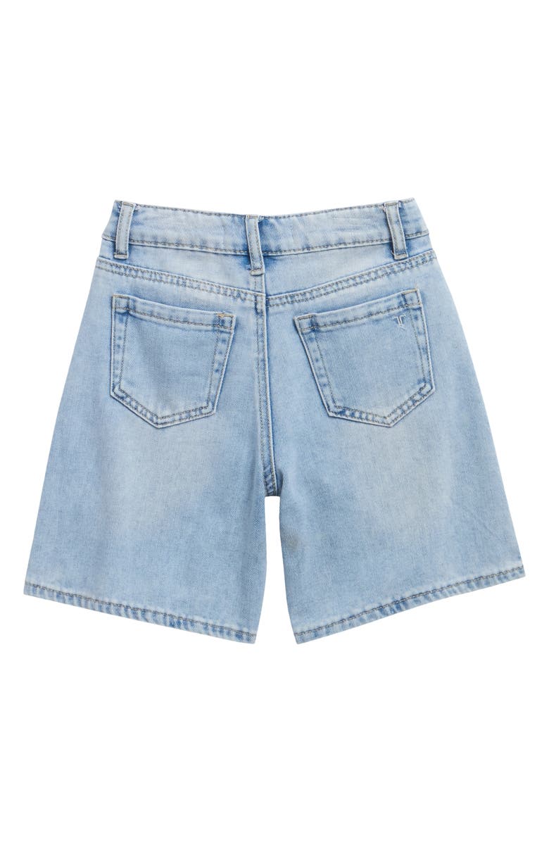 Tractr Kids' Distressed Denim Bermuda Shorts, Alternate, color, Light Indigo