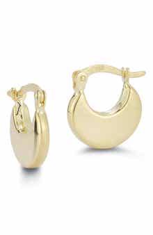 Ember Fine Jewelry Crescent Huggie Hoop Earrings