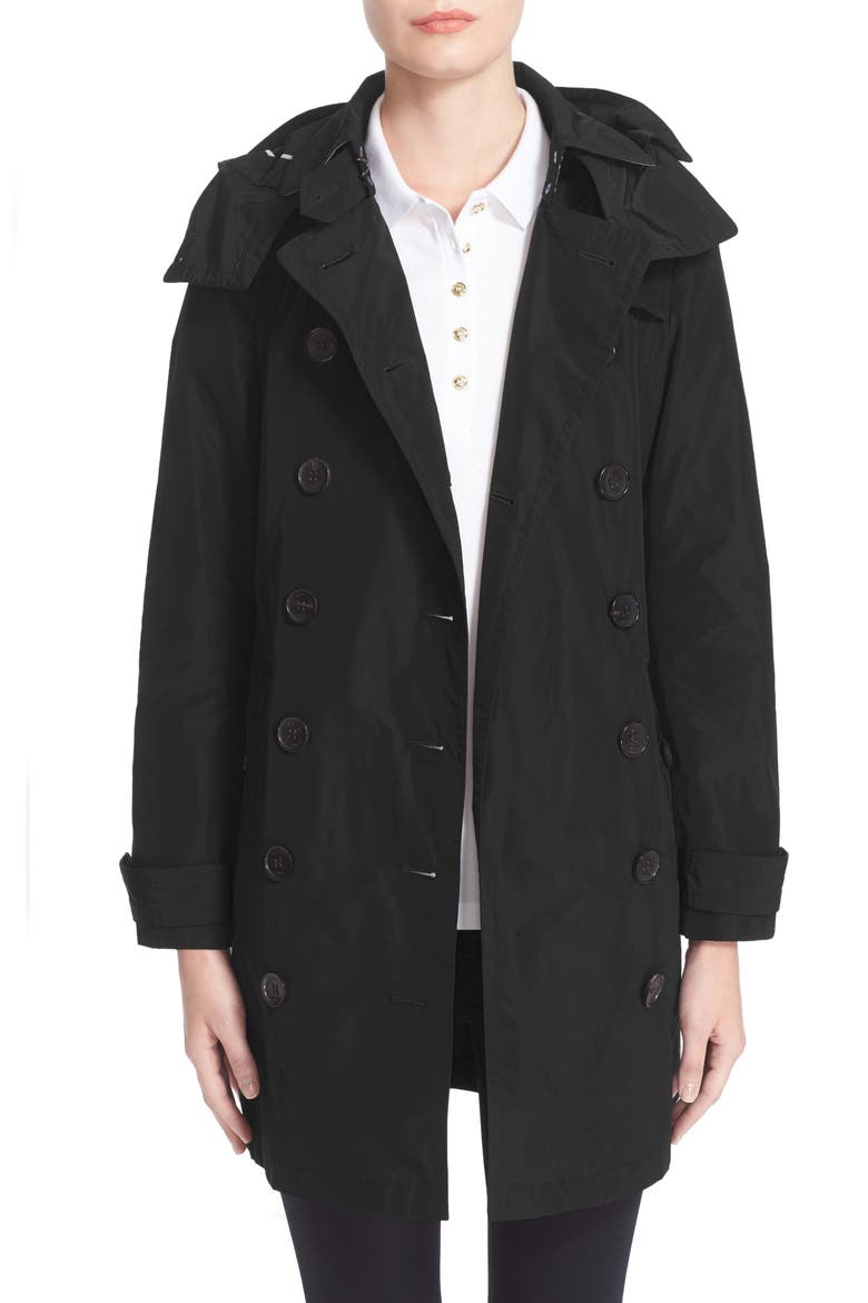 Balmoral Packable Trench, Main, color, BLACK