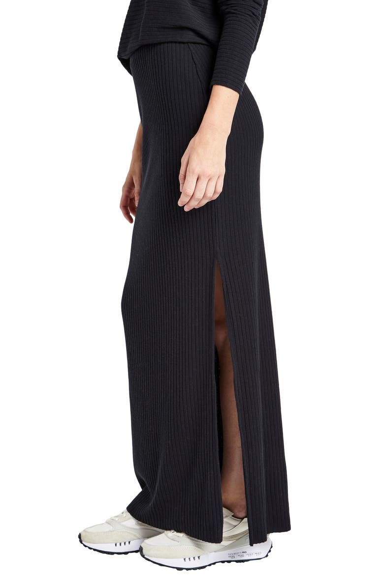 Splendid London Rib Maxi Skirt, Alternate, color, 