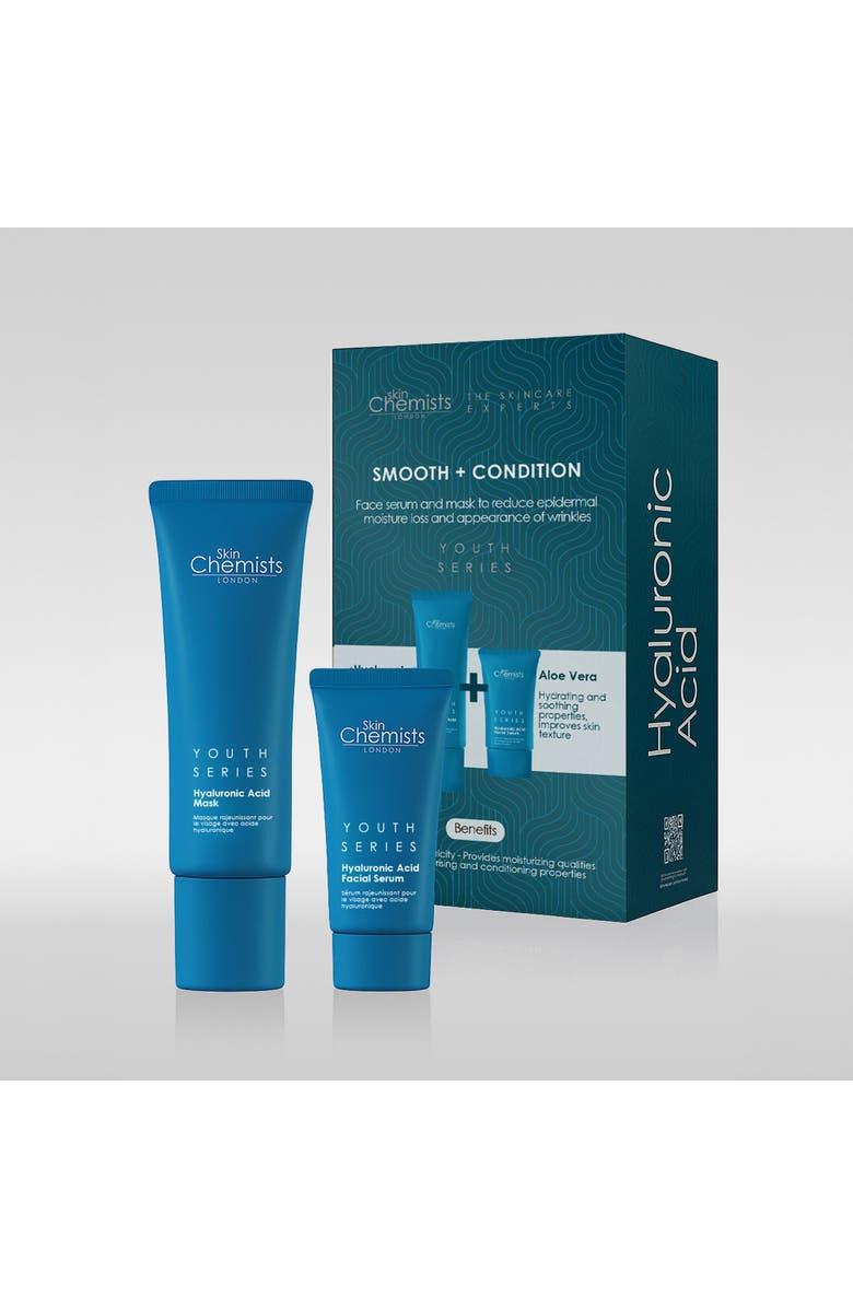 Skin Research Youth Series Hyaluronic Acid Mask + Hyaluronic Acid Facial Serum 80ml, Main, color, White