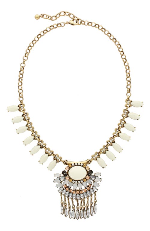 Olivia Welles Carris Fringe Necklace In Multi