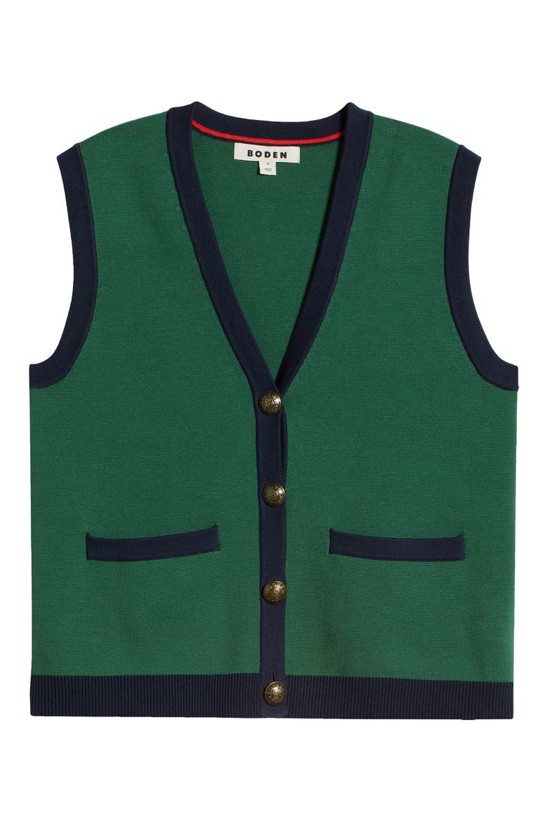 Holly Knit Vest, Alternate, color, EDEN GREEN