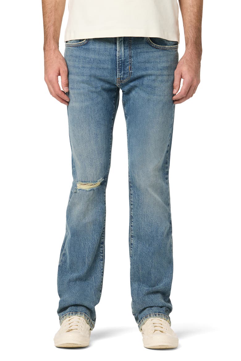Distressed Kick Flare Jeans, Main, color, VAUGHAN