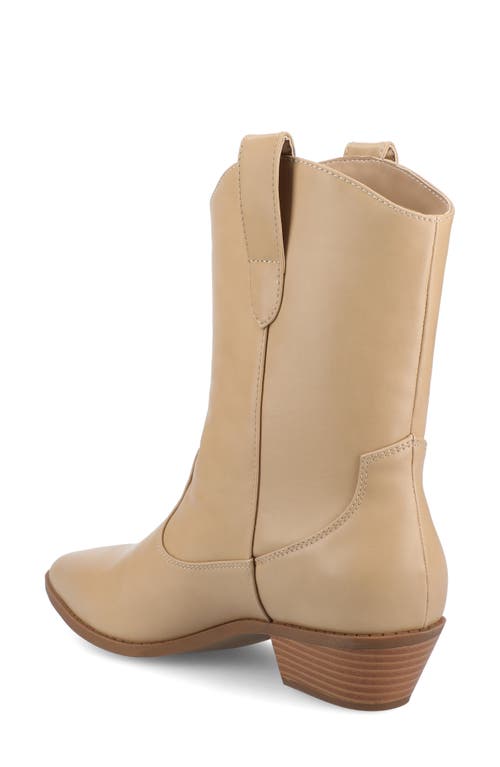 Journee Collection Fritzie Western Ankle Boot In Brown
