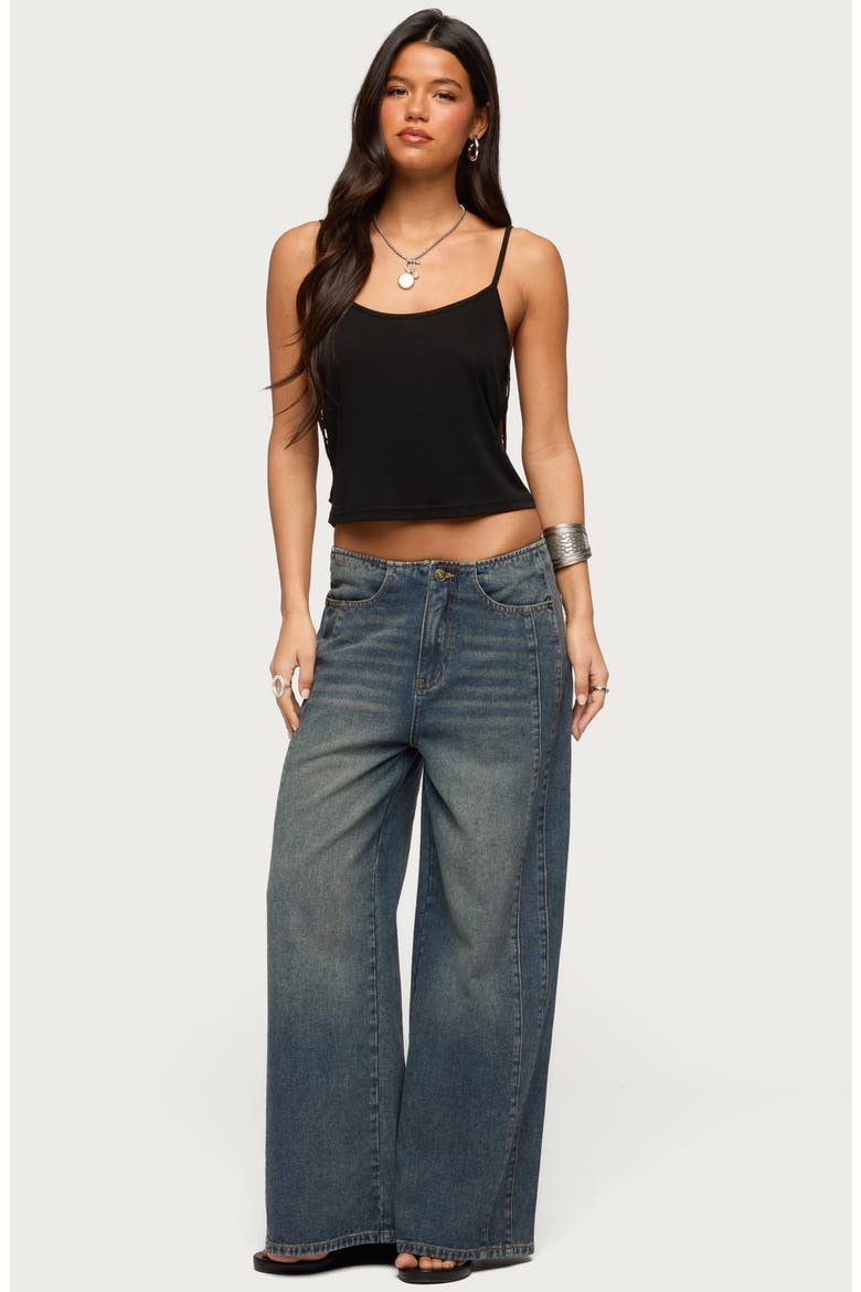 Elia Wide Leg Jeans, Alternate, color, BLUE-WASHED