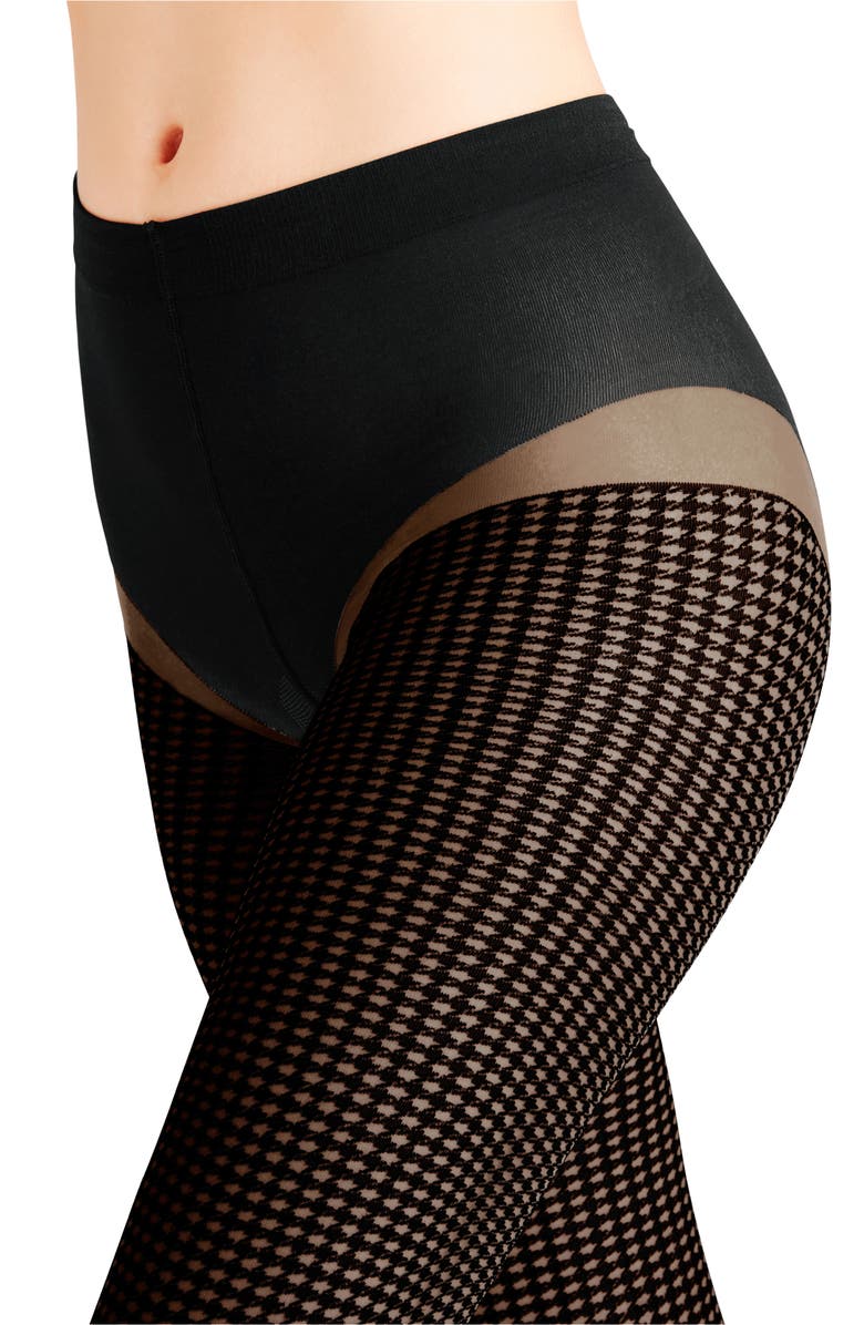 Falke Houndstooth Tights, Alternate, color,