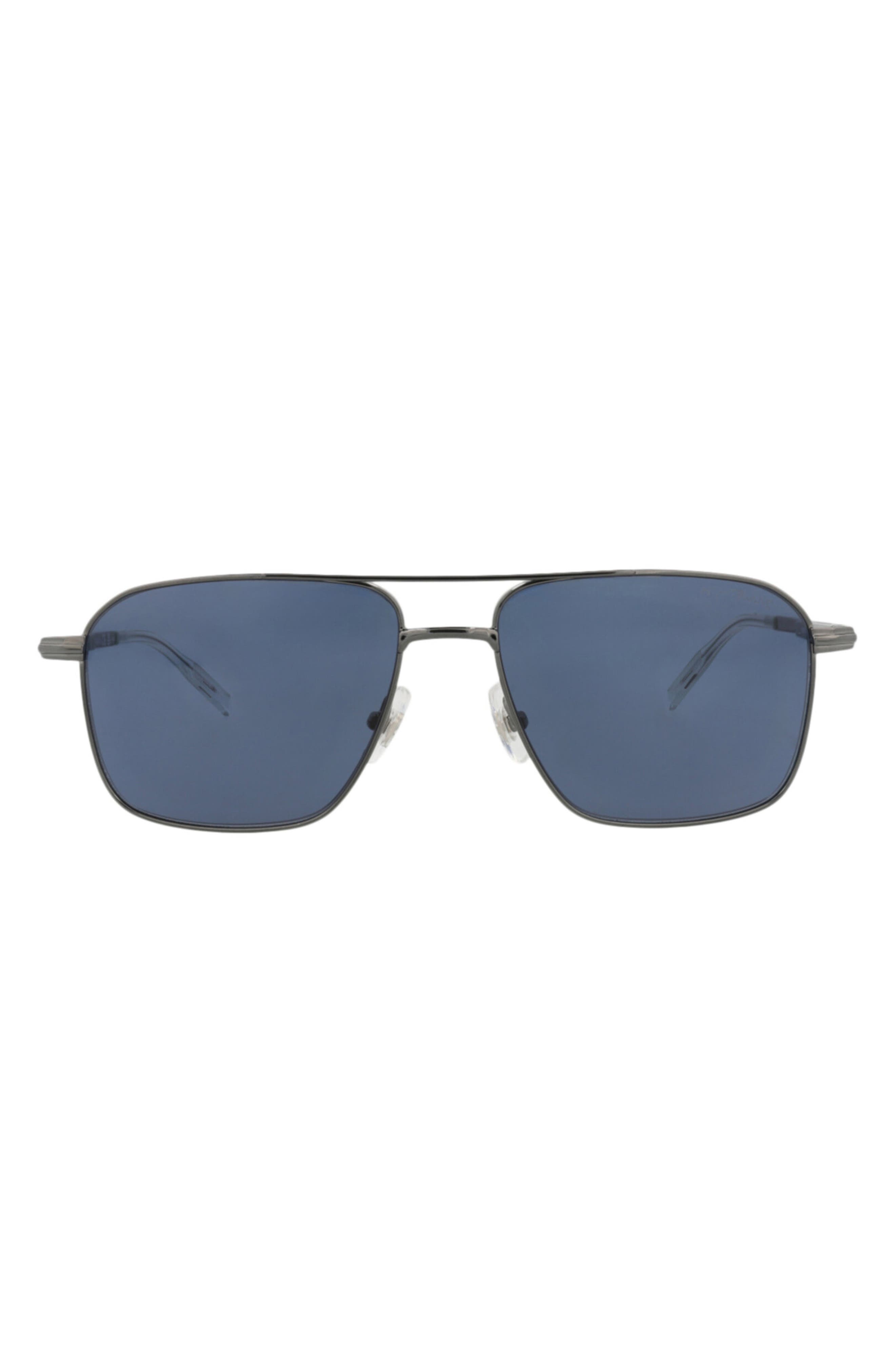 56mm Square Aviator Sunglasses