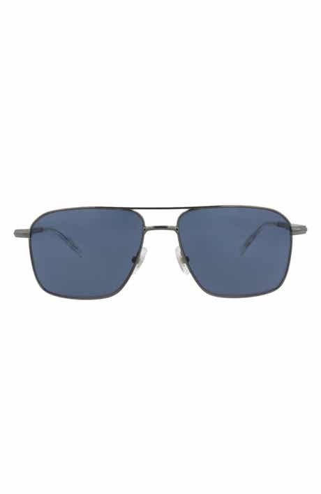 56mm Square Aviator Sunglasses