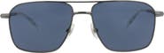 Montblanc 56mm Square Aviator Sunglasses