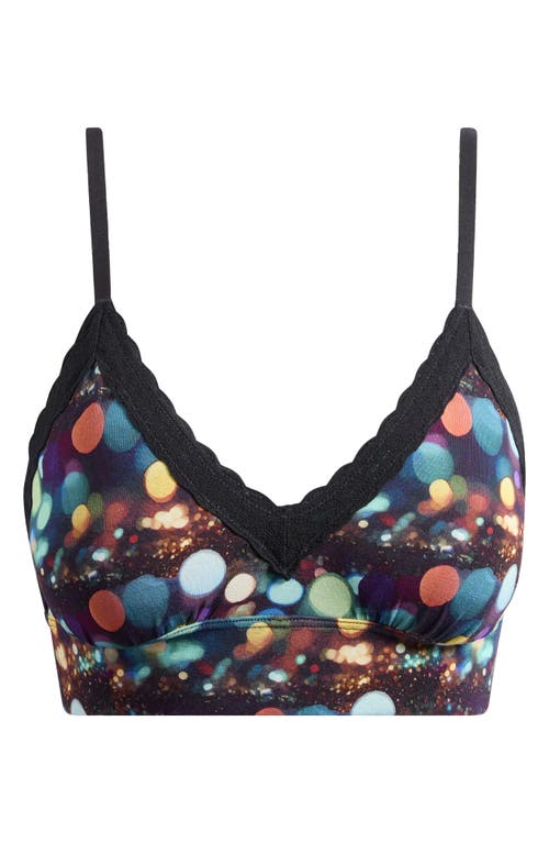 Meundies Feelfree Lace Trim Plunge Bralette In Multi