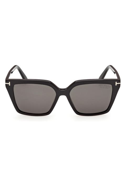 Erin 02 54mm Polarized Square Sunglasses