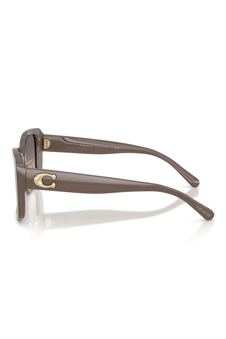 54mm Gradient Square Sunglasses, Alternate, color, MILKY GRAPHITE / GREY SAND