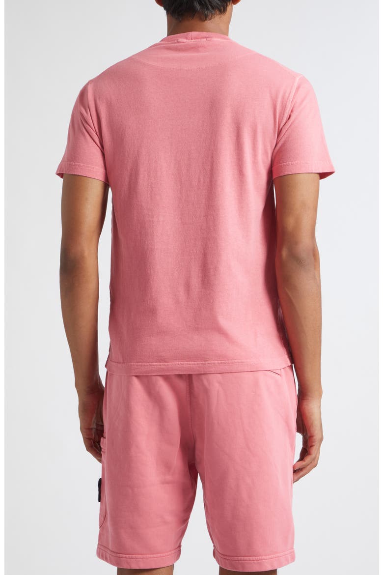 Logo Patch Cotton T-Shirt, Alternate, color, V0089 GERANIUM