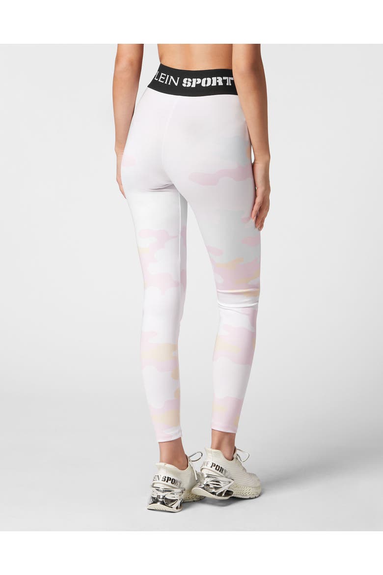 Jogging Cutting Leggings Camouflage Women, Alternate, color, white/multicolored