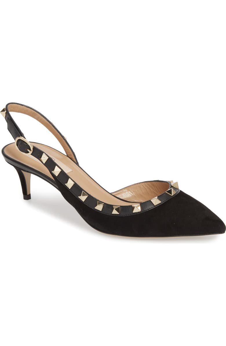Valentino Garavani Rockstud Slingback Pump, Main, color,