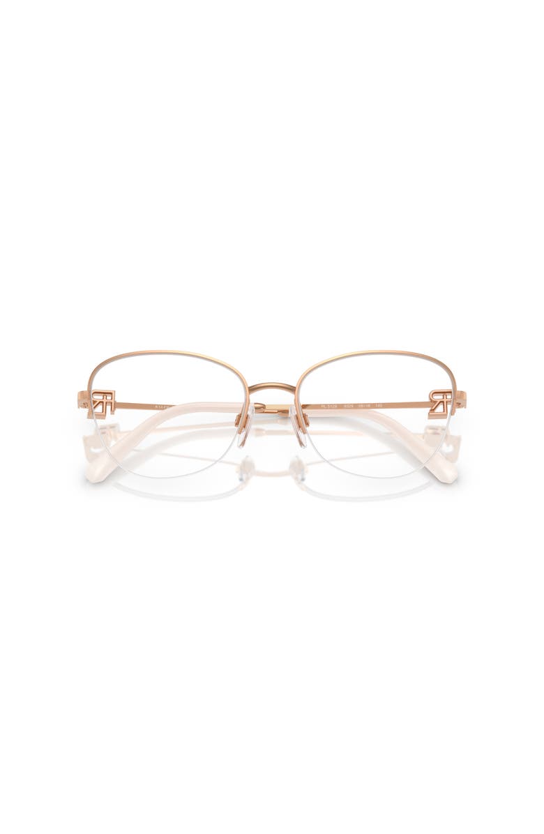 Ralph Lauren 56mm Butterfly optical glasses, Alternate, color, Rose Gold