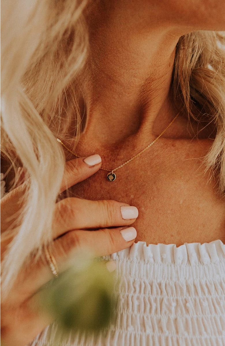 MADE BY MARY January Birth Flower Necklace, Alternate, color, Silver