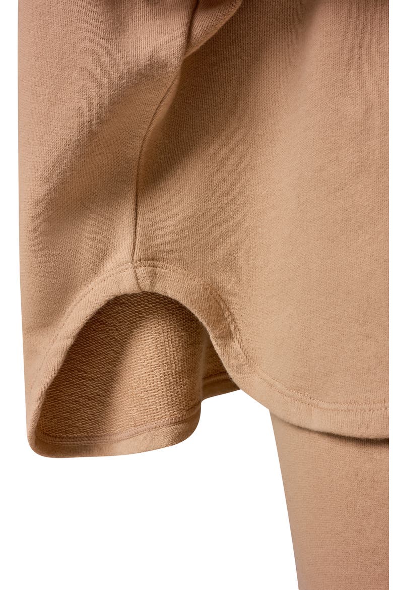 Cotton French Terry T-Shirt, Alternate, color, FAWN