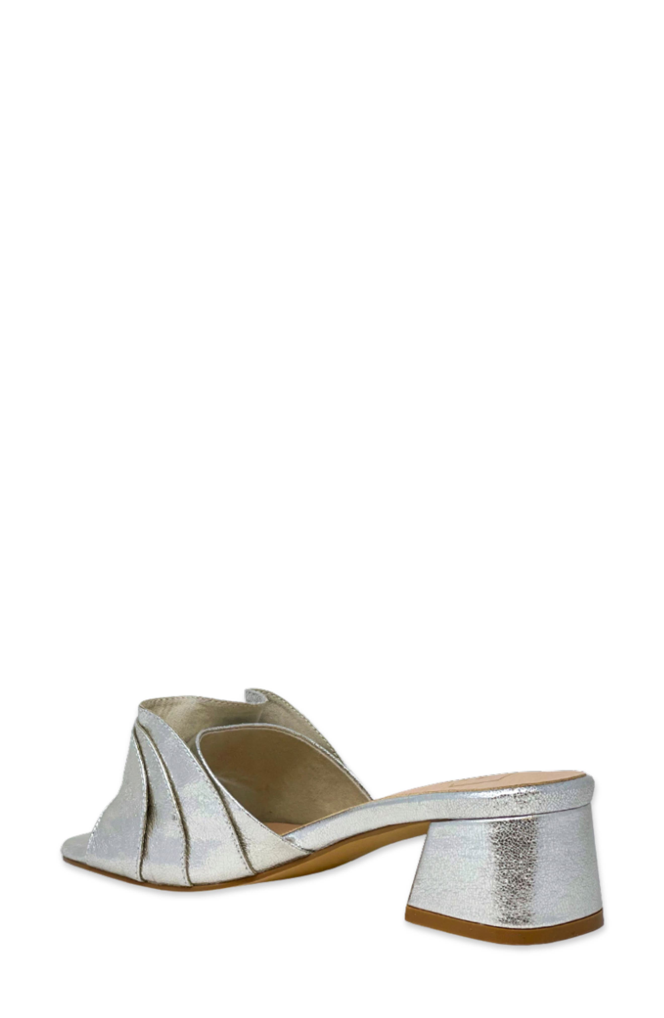 SHUSHOP Frances Slide Sandal, Alternate, color, Silver