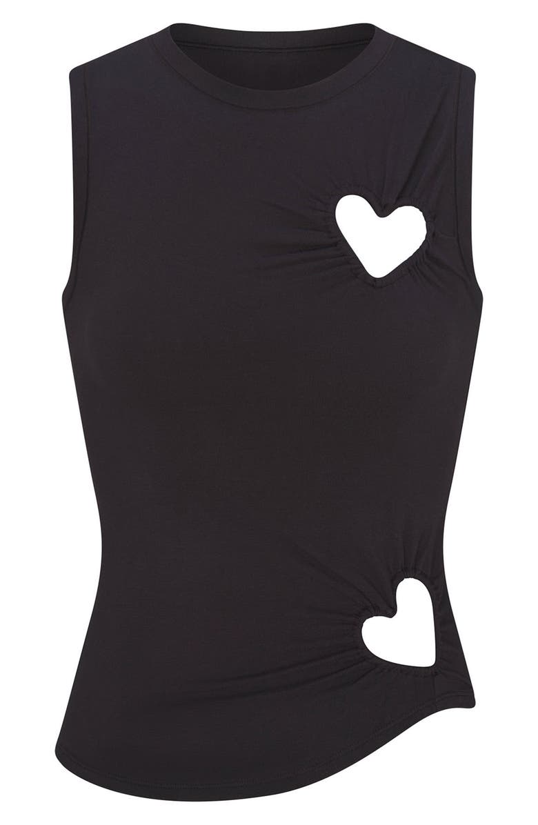 SKIMS ブラックハートカットアウト タンクトップ Skims 完売 大人気タンクトップ SKIMS ブラックハートカットアウト