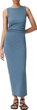 AllSaints Katarina Ruched Side Maxi Dress