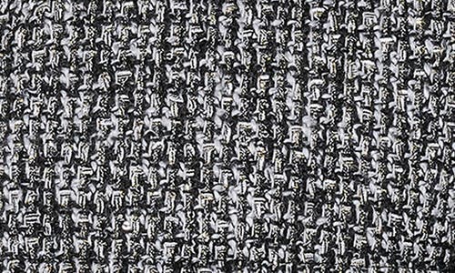 Karl Lagerfeld Paris Short Tweed Puffer Jacket In Gray