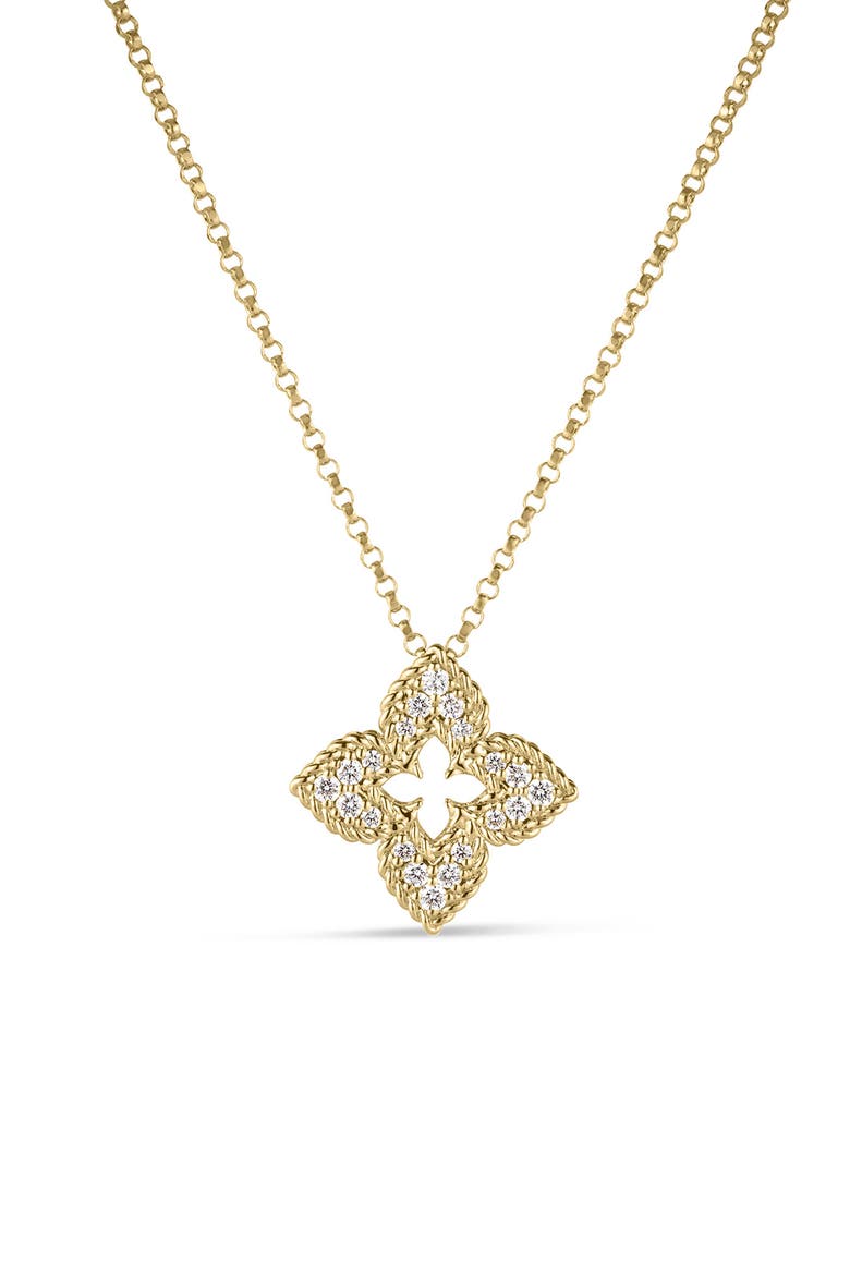 Venetian Princess Diamond Pendant Necklace, Main, color, YELLOW GOLD