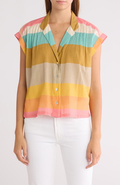 The Sun Kiss Stripe Button-Up Shirt