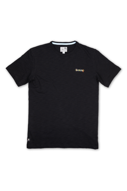 Baja Llama Boring Embroidery In Black