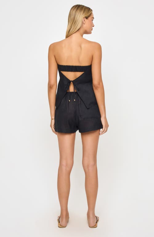 L*space Lspace Lia Linen Cover-up Shorts In Animal Print