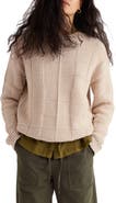 Seasalt Cornwall Hedge Rock Check Stitch Organic Cotton Blend Sweater