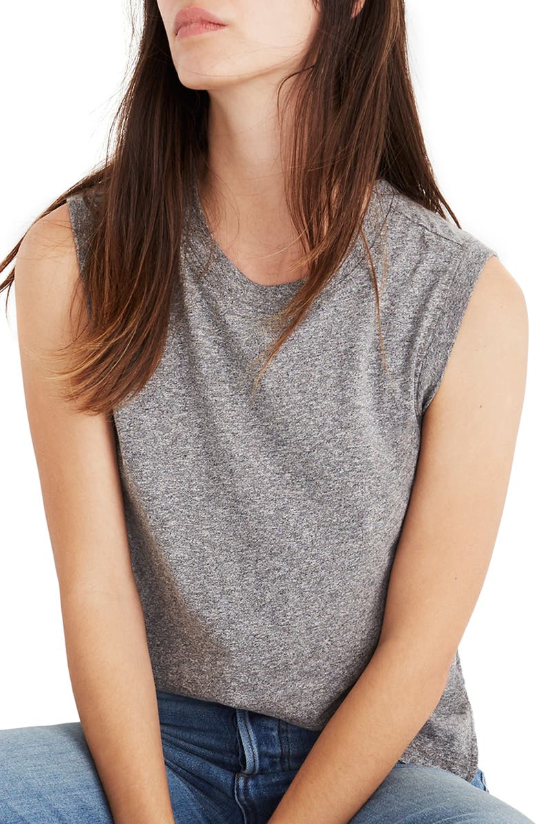 Madewell Ex-Boyfriend Muscle Tank, Main, color, 