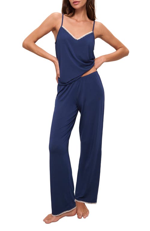 Eberjey Frida Cami Pajamas In Navy/ivory