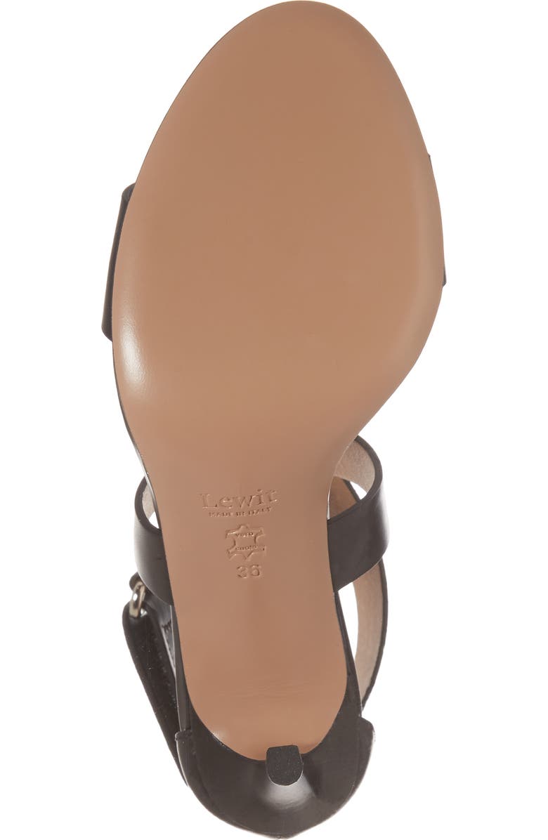 Lewit Isa Sandal, Alternate, color, Black Leather